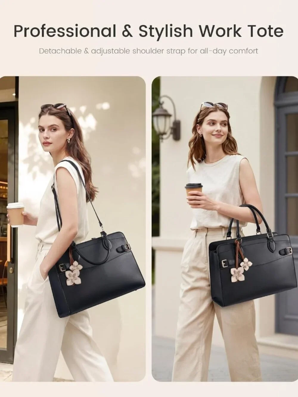 Stylish Laptop Tote Bag for Women | Work Computer Purse for Teachers & Nurses